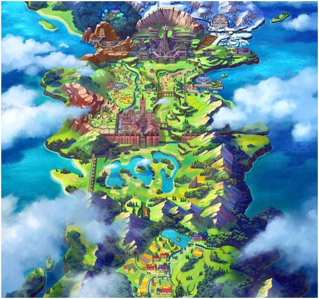 Vertical Pokemon Sword Shield Galar Region