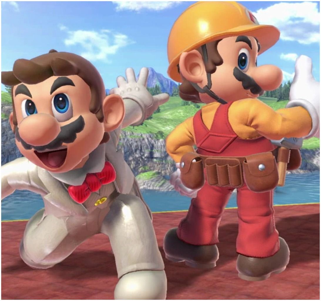 Vertical Super Smash Bros Ultimate Mario