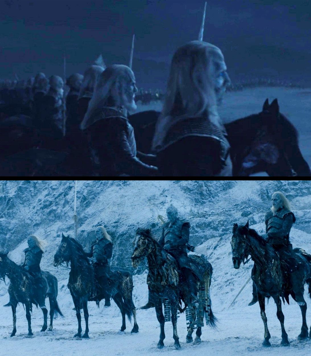 White Walkers in Game of Thrones Vertical