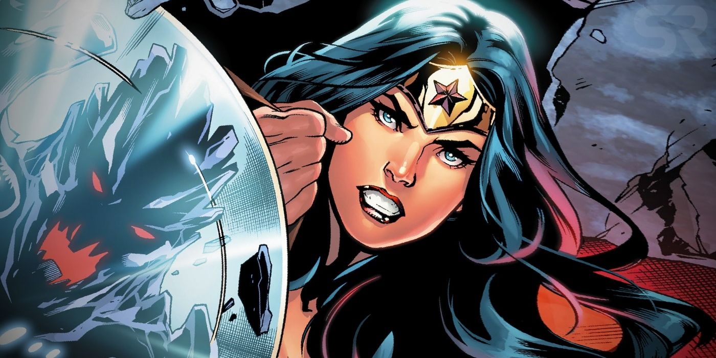 Wonder Woman with Shield Comic Cover