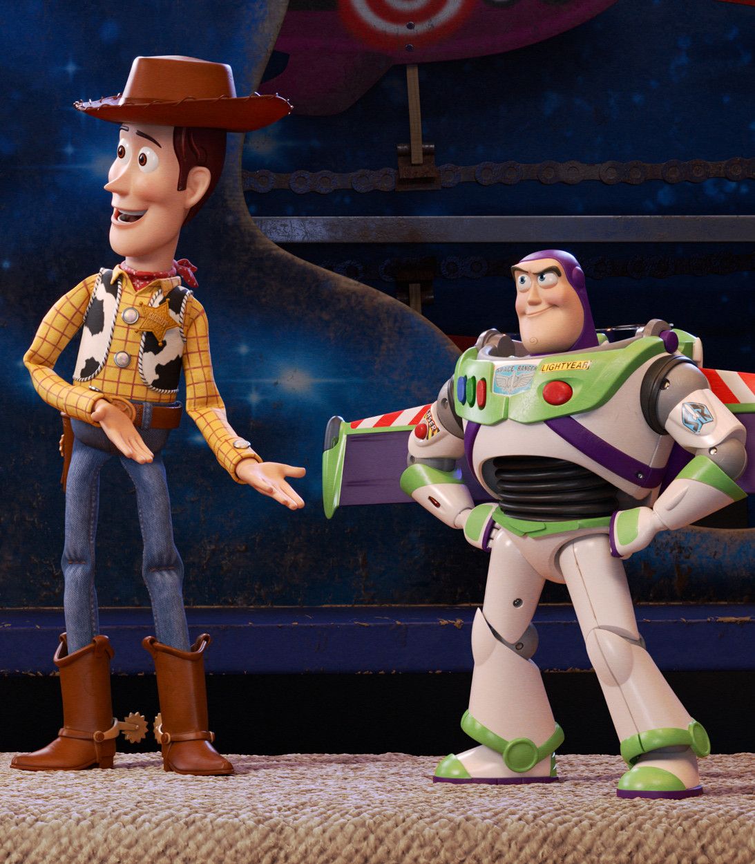 Woody And Buzz Lightyear In Toy Story 4
