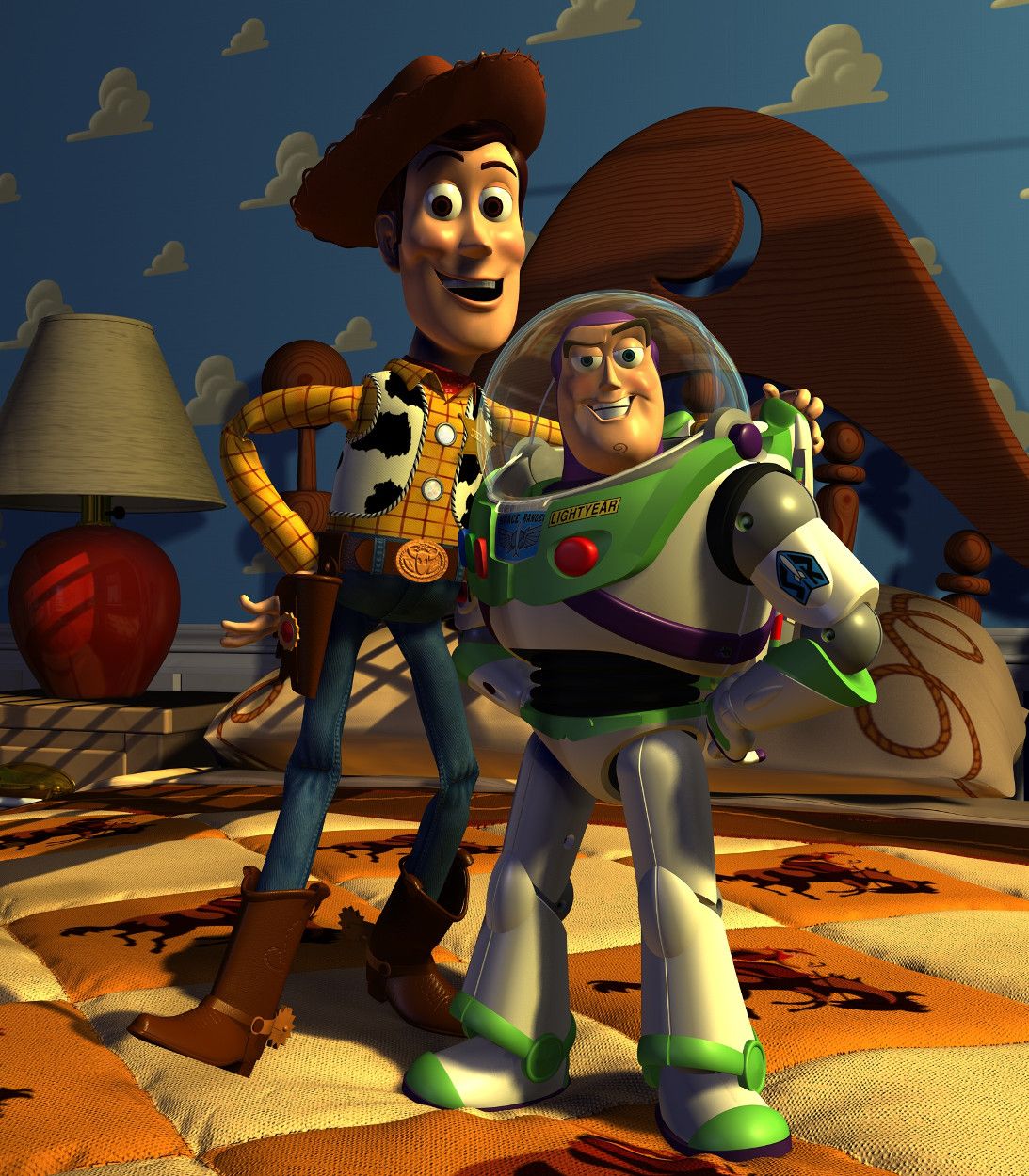 Woody And Buzz Lightyear in Toy Story