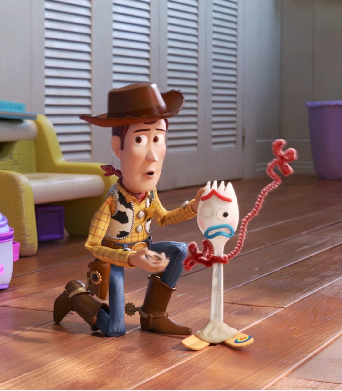 Woody And Forky In Toy Story 4