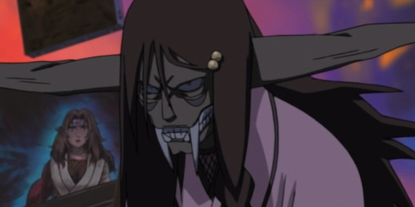 Yakumo Kurama's alternate personality manifests as a demonic entity in her art in Naruto