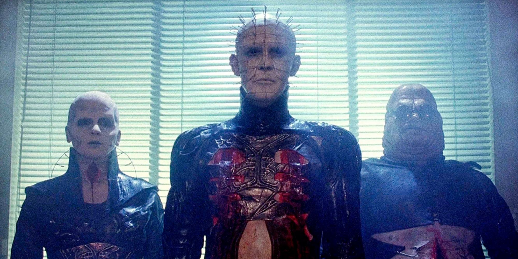 Pinhead and cenobites in Hellraiser.