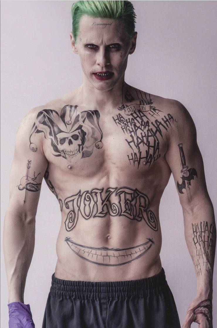 Suicide Squad Jared Leto S Joker Tattoos Explained Screen Rant Suicide Squad Jared Leto S Joker Tattoos Explained Screen Rant