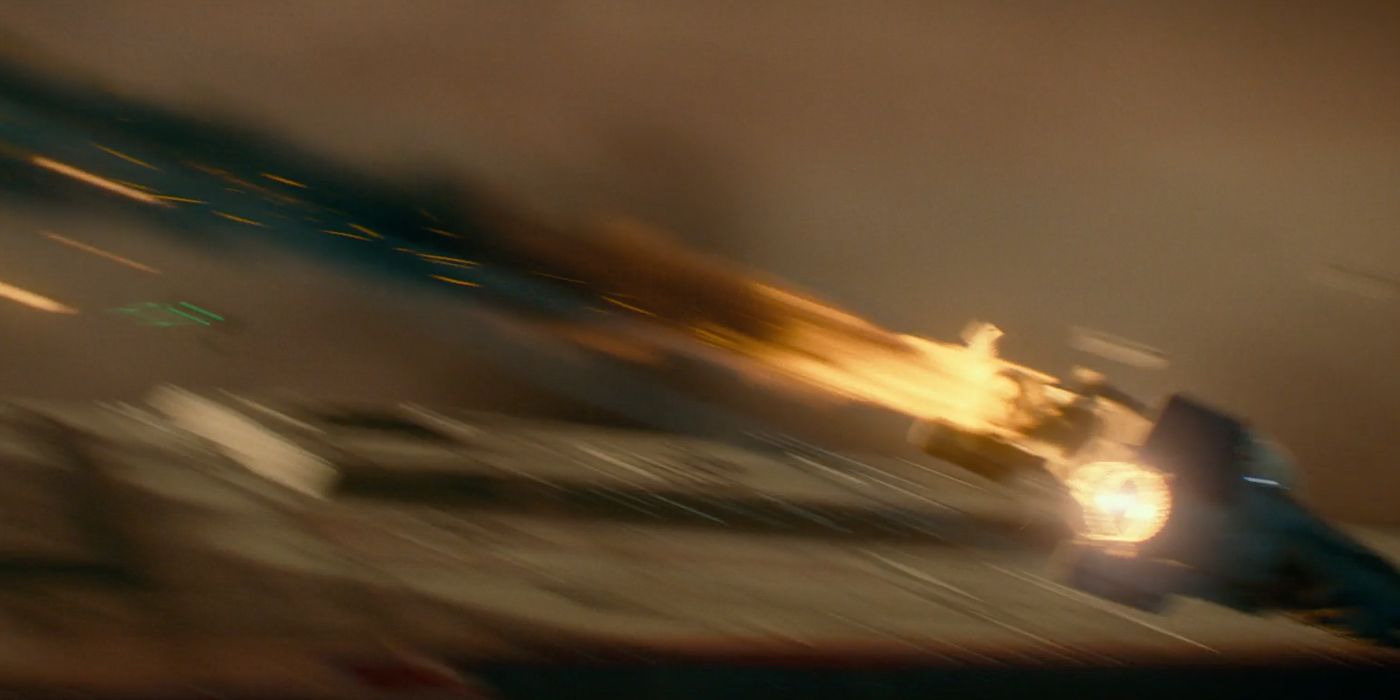 A-Wing crashes in Star Wars 9 The Rise of Skywalker