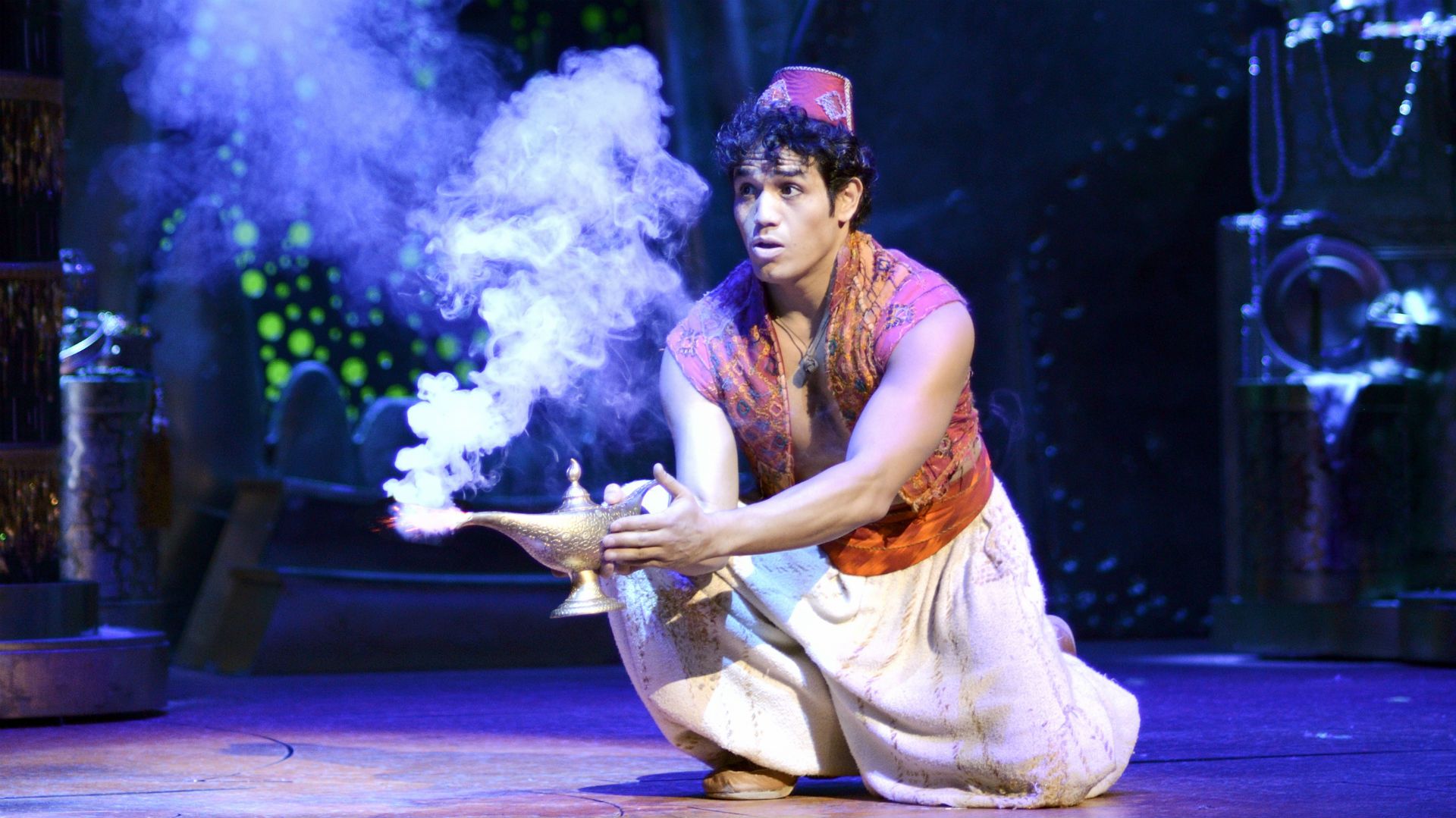Adam Jacobs as Aladdin on Broadway