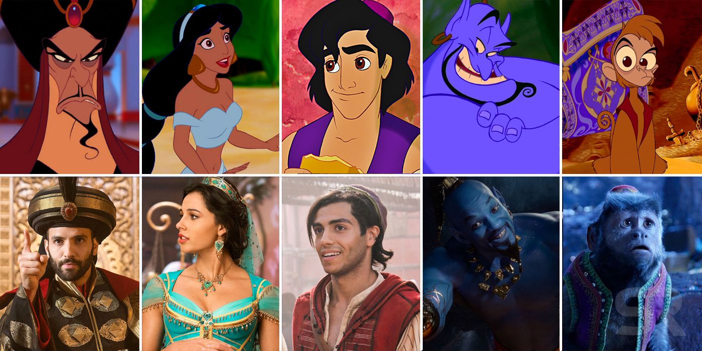 Aladdin 2019 Cast Compared To The Animated Movie