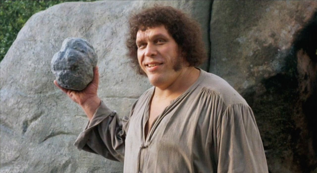 Andre the Giant as Fezzik in The Princess Bride