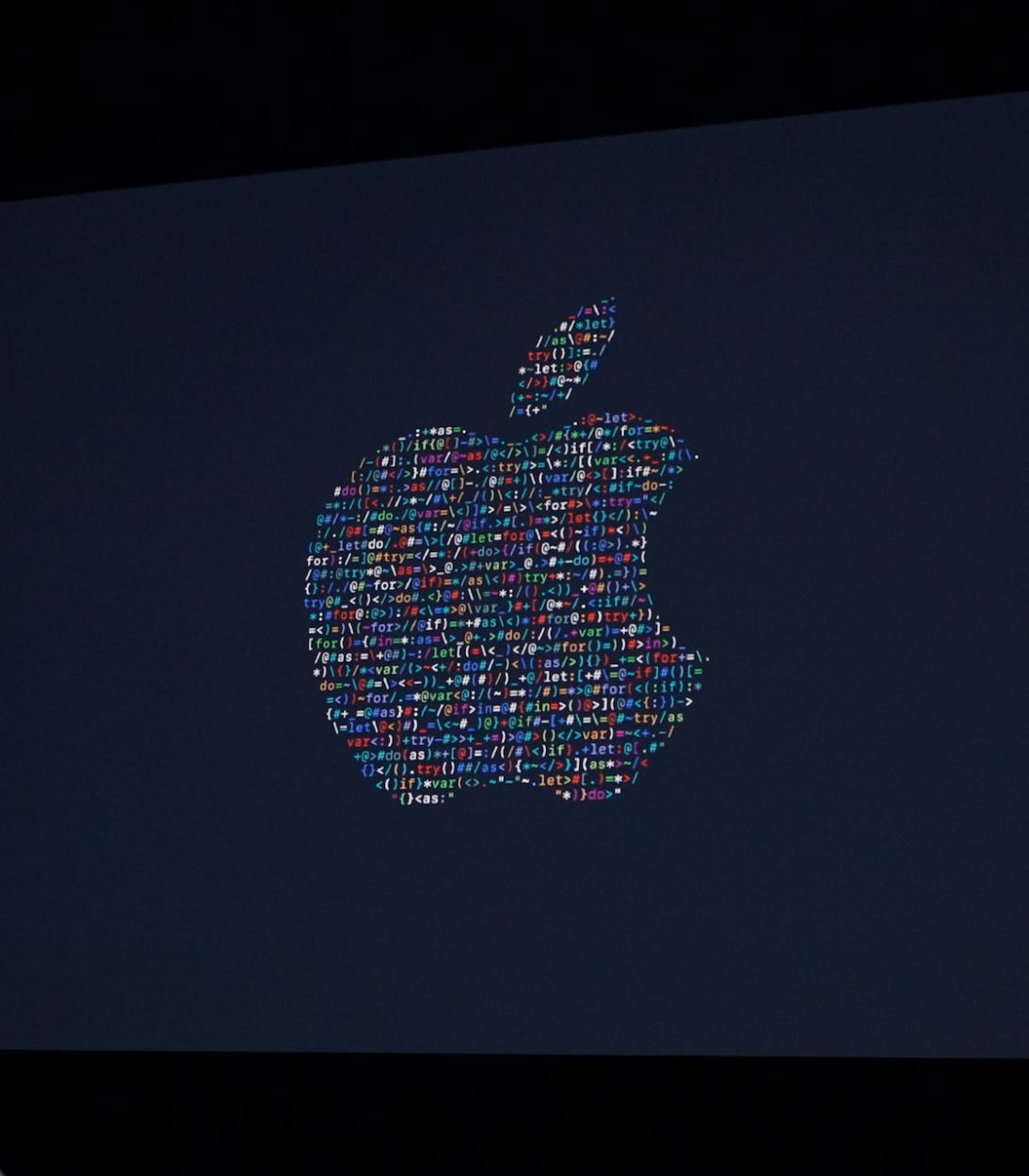 Apple Logo Presentation Vertical