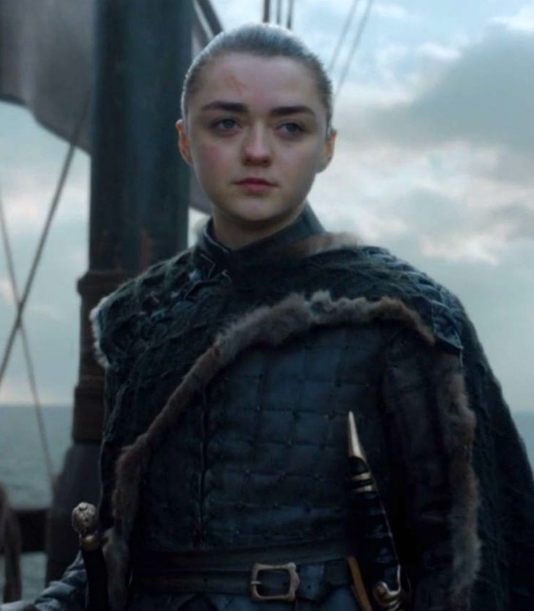 Arya Stark in Game of Thrones season 8 finale The Iron Throne