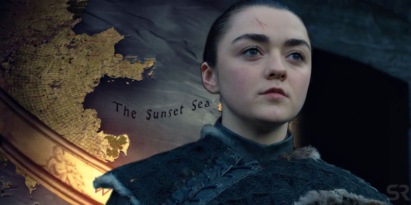 Arya and Map of Westeros