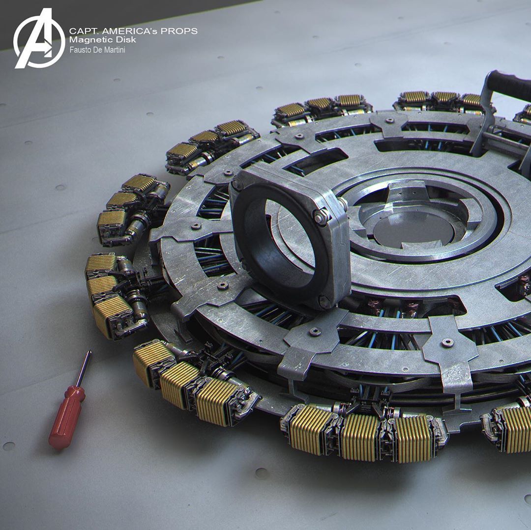 Captain America Alternate Infinity War Shield by Fausto De Martini