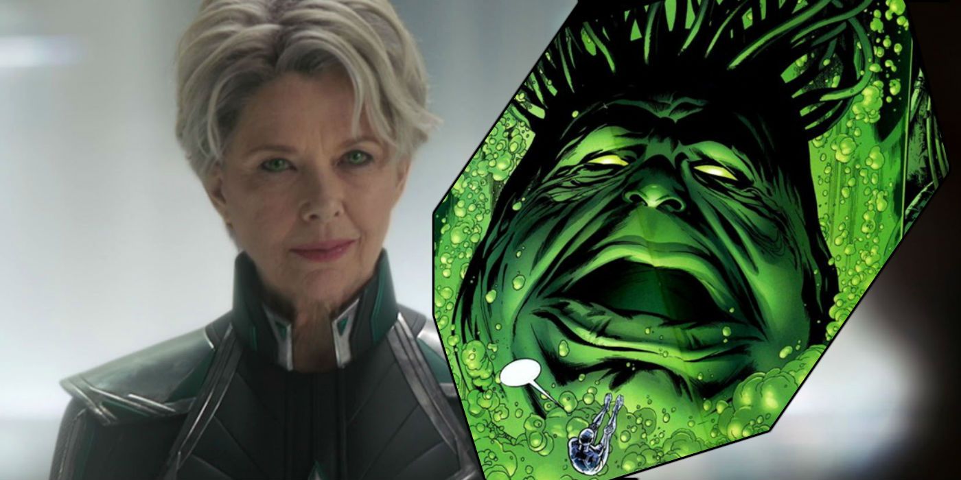 Annette Bening and the comic version of Supreme Intelligence