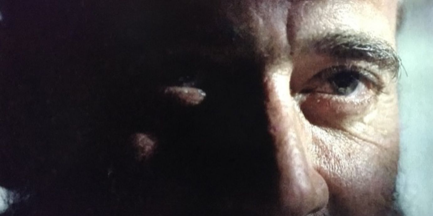 Close up of Negan&rsquo;s eyes
