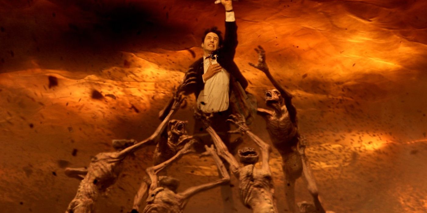 Constantine is attacked by demons in hell from the 2005 film