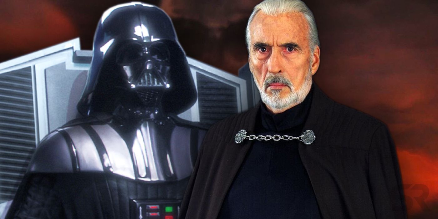 Count Dooku and Darth Vader in Star Wars