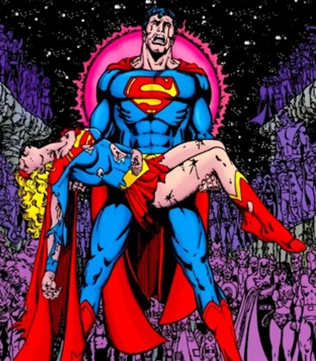 Crisis On Infinite Earths The Death of Supergirl vertical