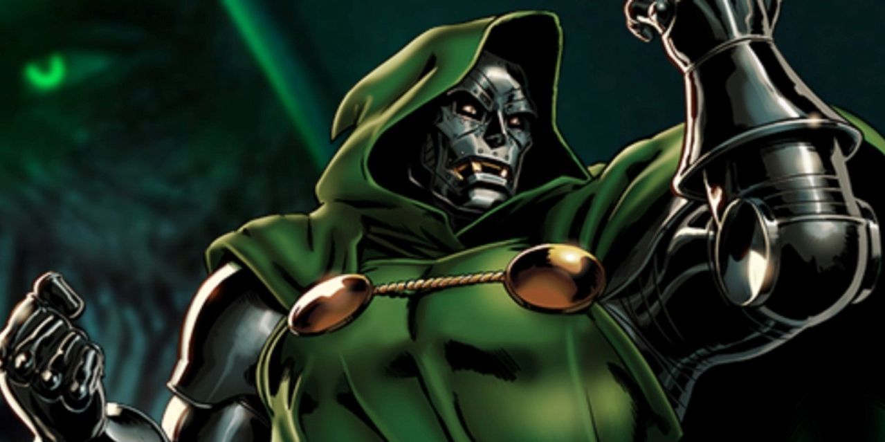 Doctor Doom clenching his fists