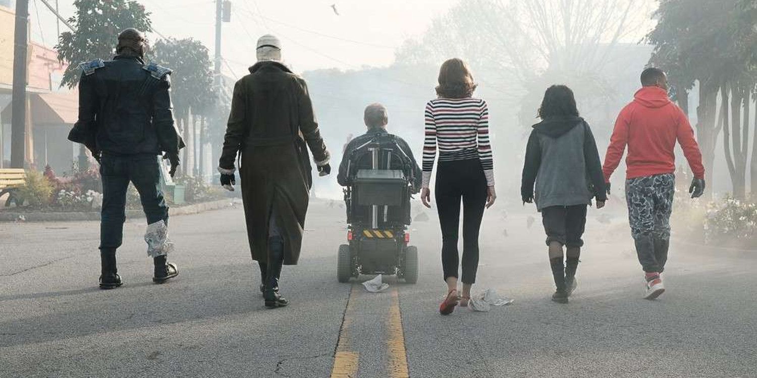 Doom Patrol Team Walkling Away From Camera