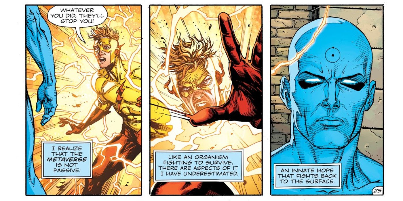 Dr. Manhattan meets Wally West in Doomsday Clock #10