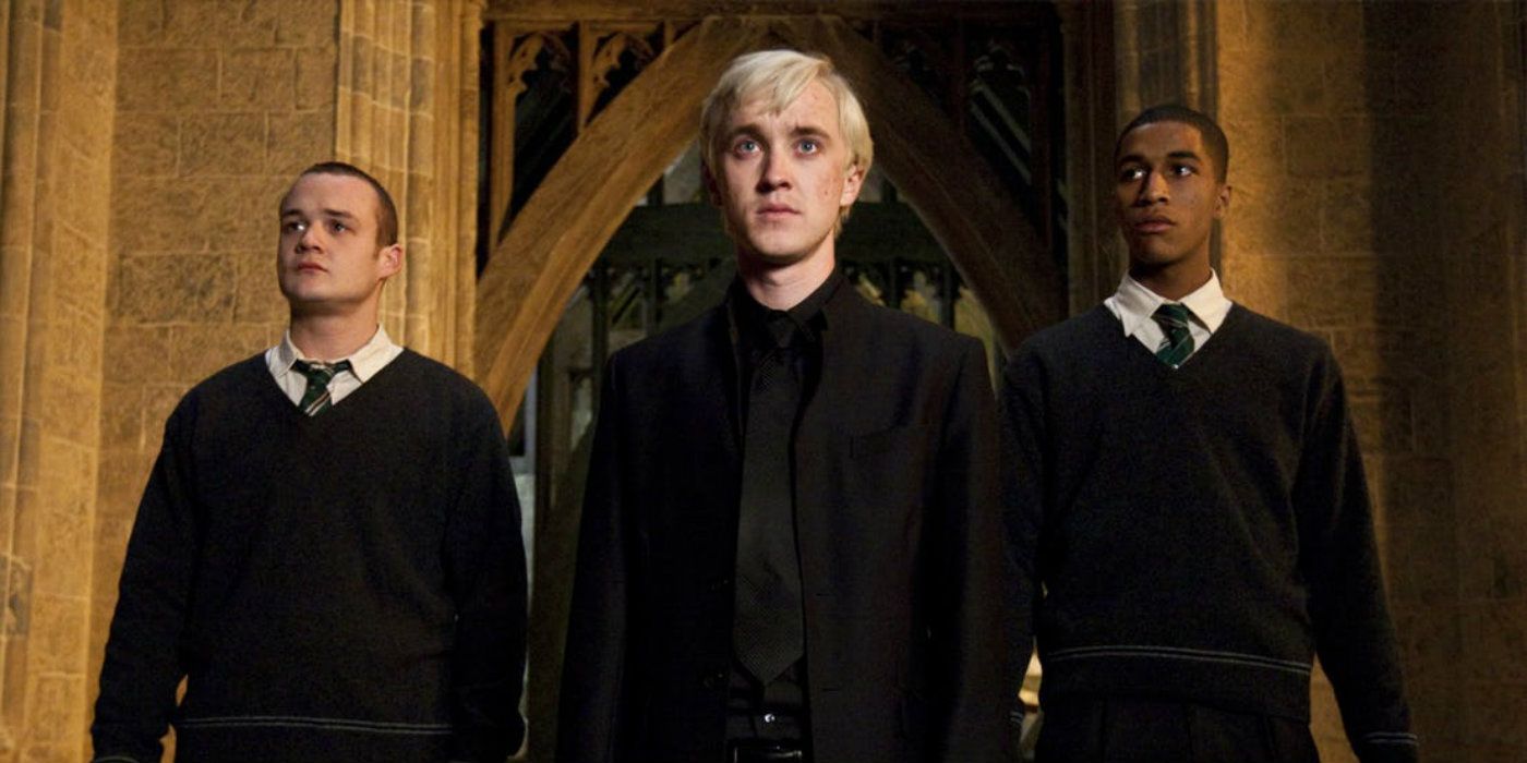 Gregory Goyle, Draco Malfoy, and Blaise Zabini in Harry Potter