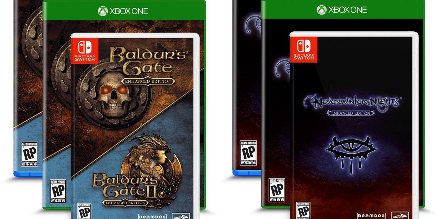 Dungeons &amp; Dragons console game boxes