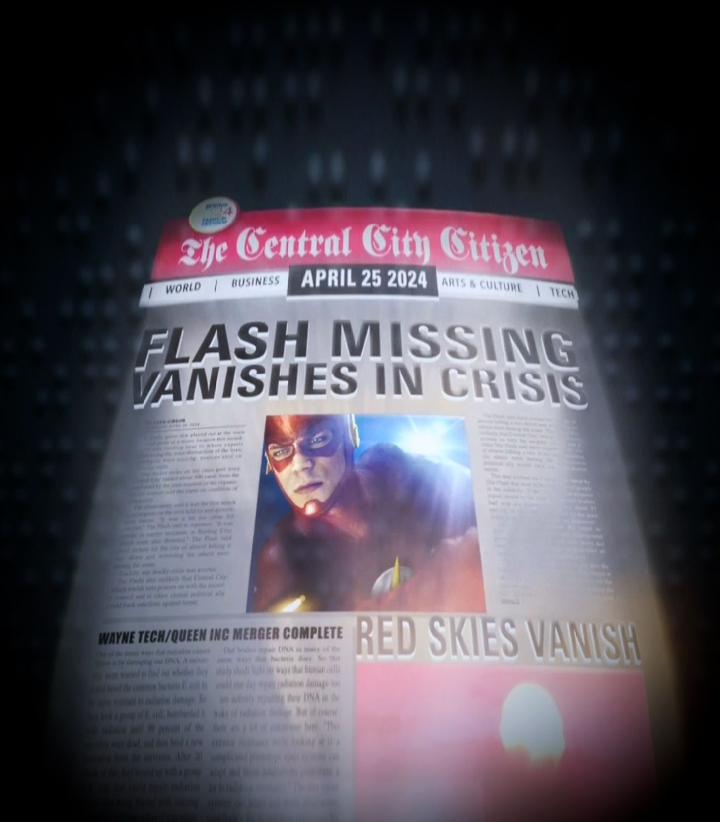 Flash Newspaper Headline Vertical