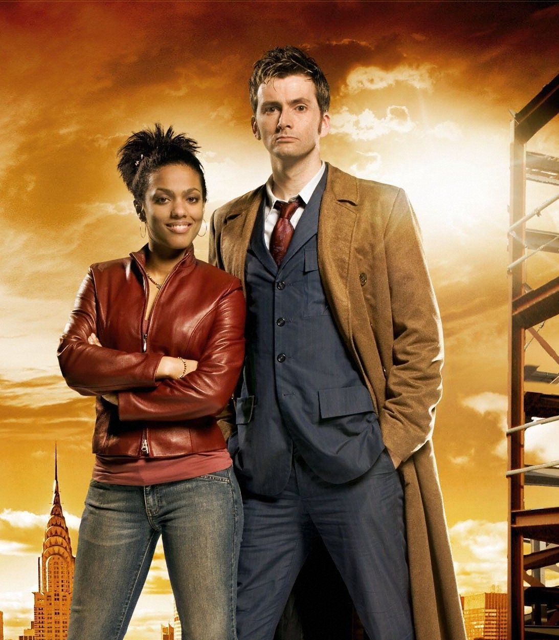 Freema Agyeman as Martha and David Tennant as Tenth Doctor in Doctor Who