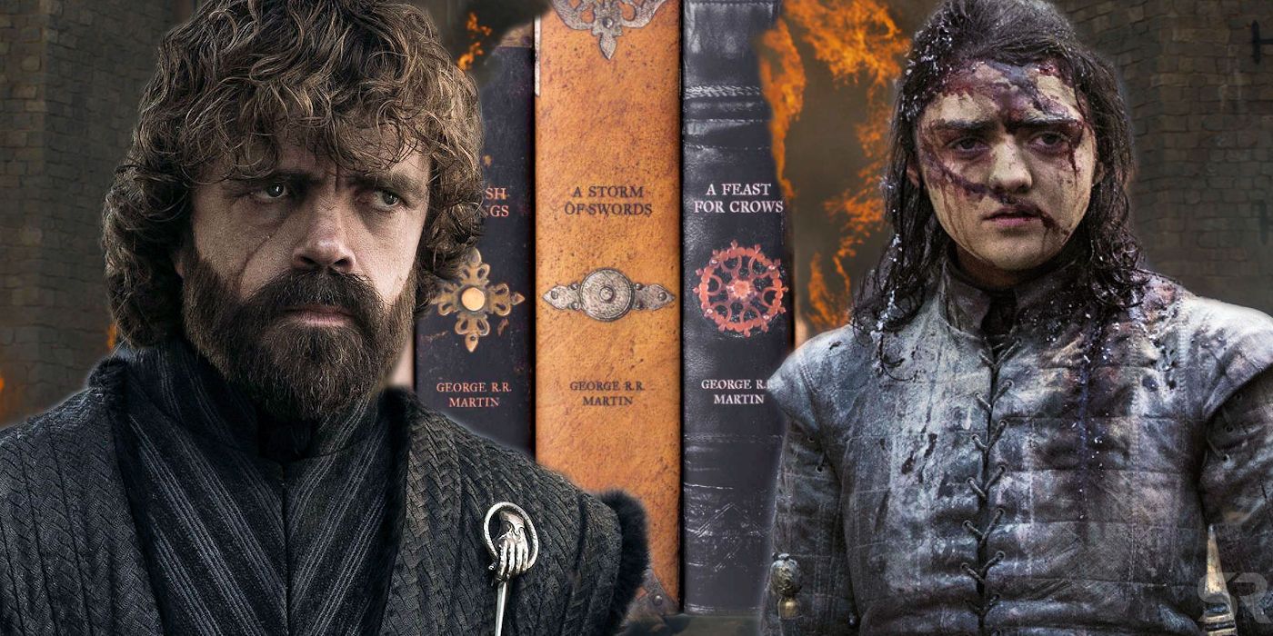 Game of Thrones Books with Tyrion and Arya