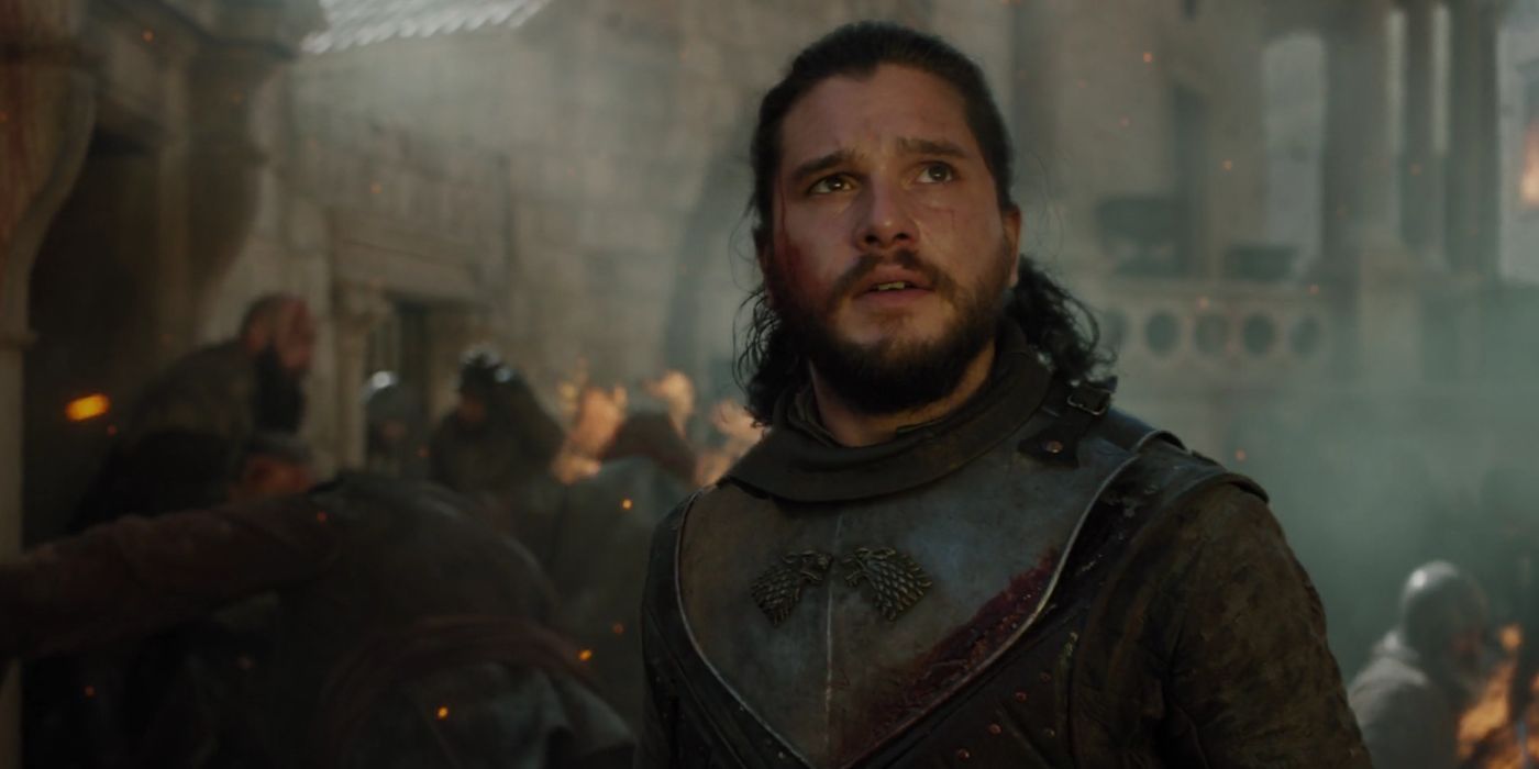 Jon Snow at the sack of King's Landing