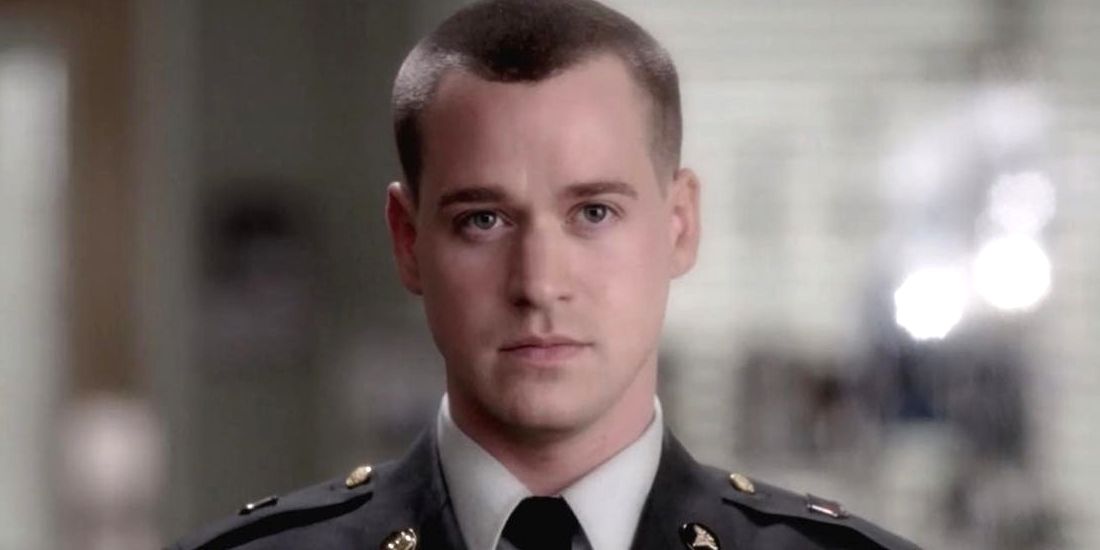 An image of George O'Malley in his US uniform in Grey's Anatomy