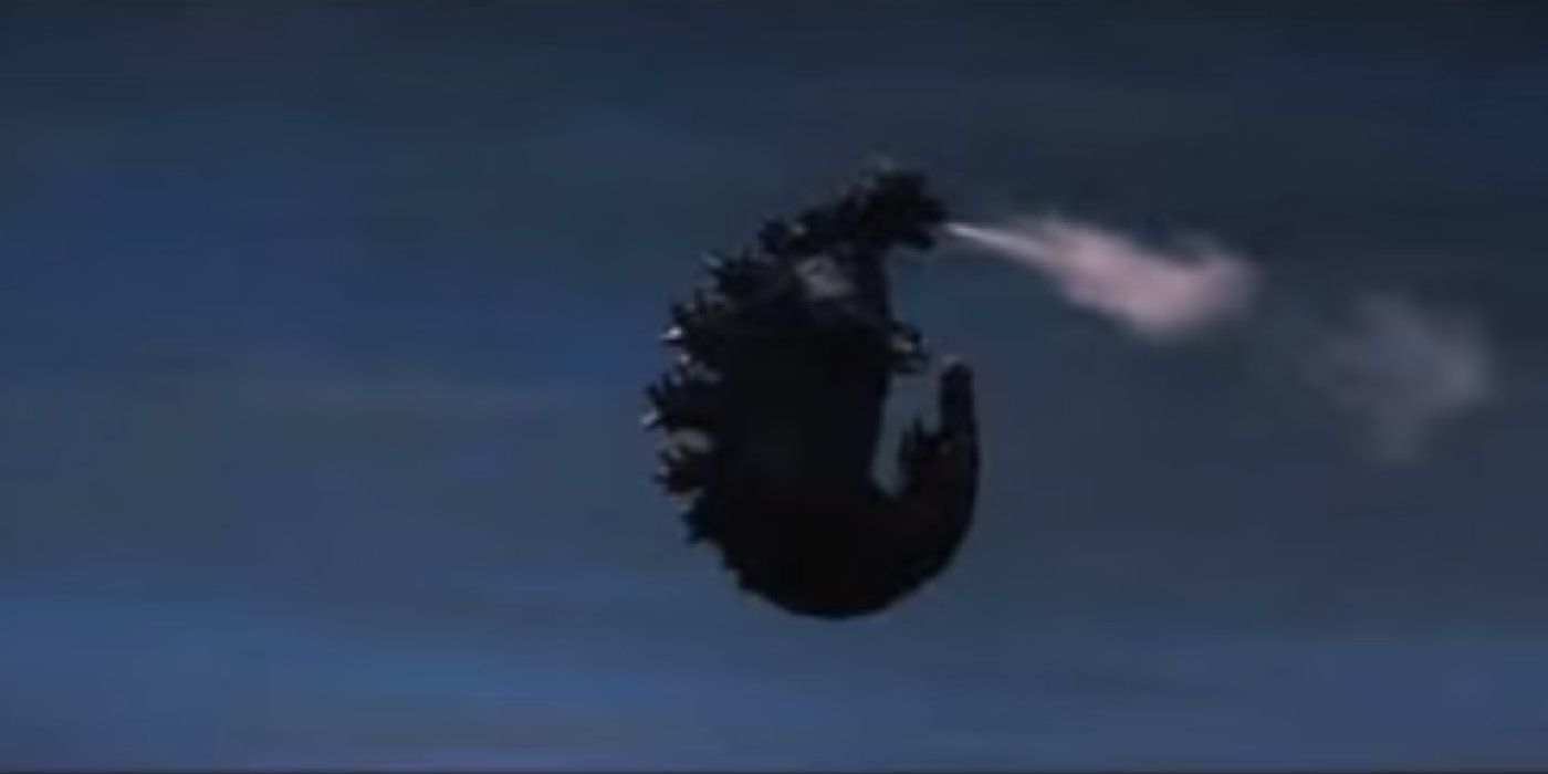 Godzilla vs. Hedorah flying