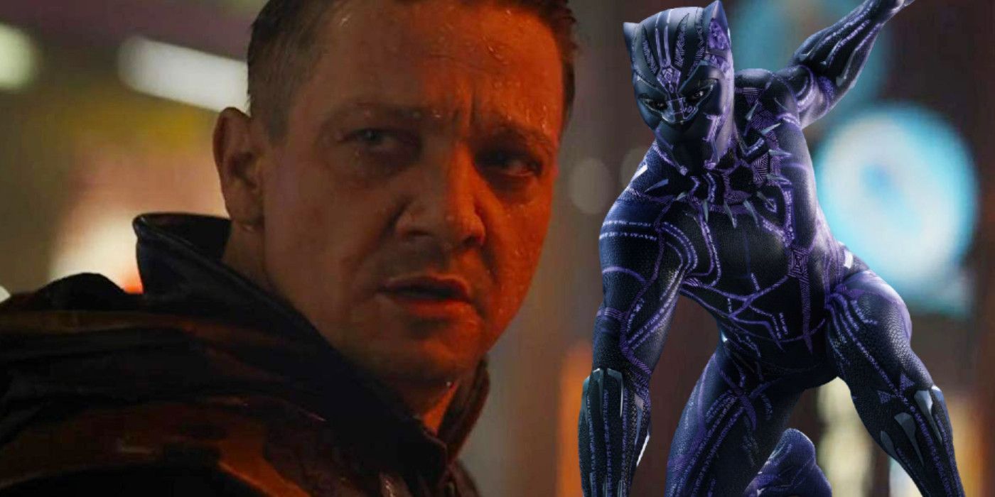 Hawkeye and Black Panther in Avengers Endgame.