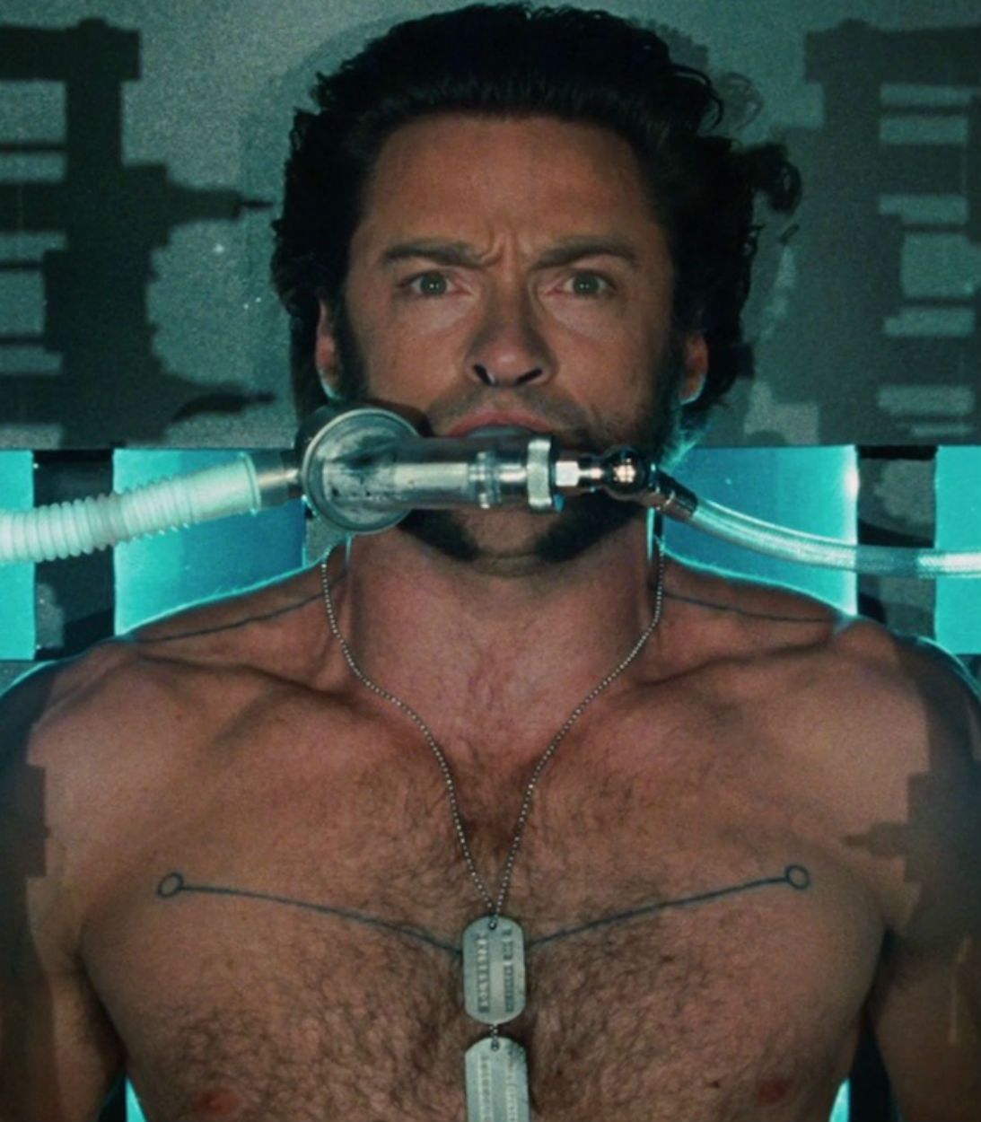 Hugh Jackman as Wolverine Vertical