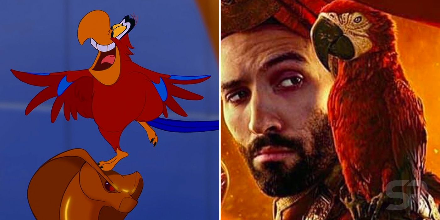 Iago in Aladdin 1992 and 2019