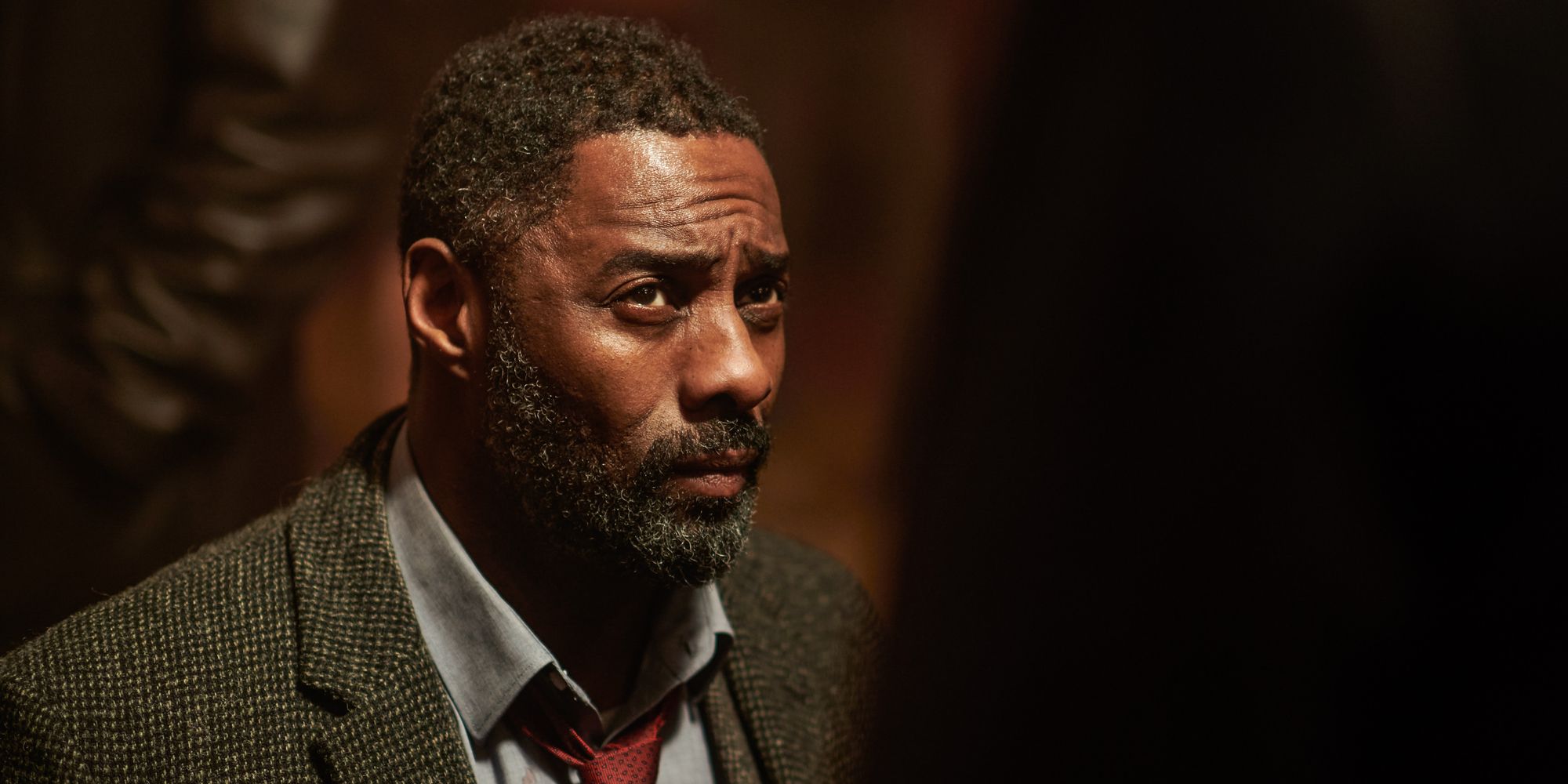 Idris Elba in Luther on BBC America.