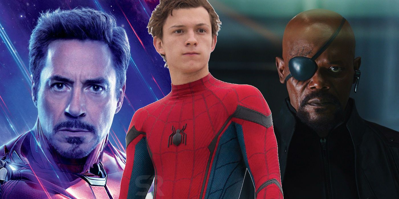 Iron Man Spider-Man and Nick Fury