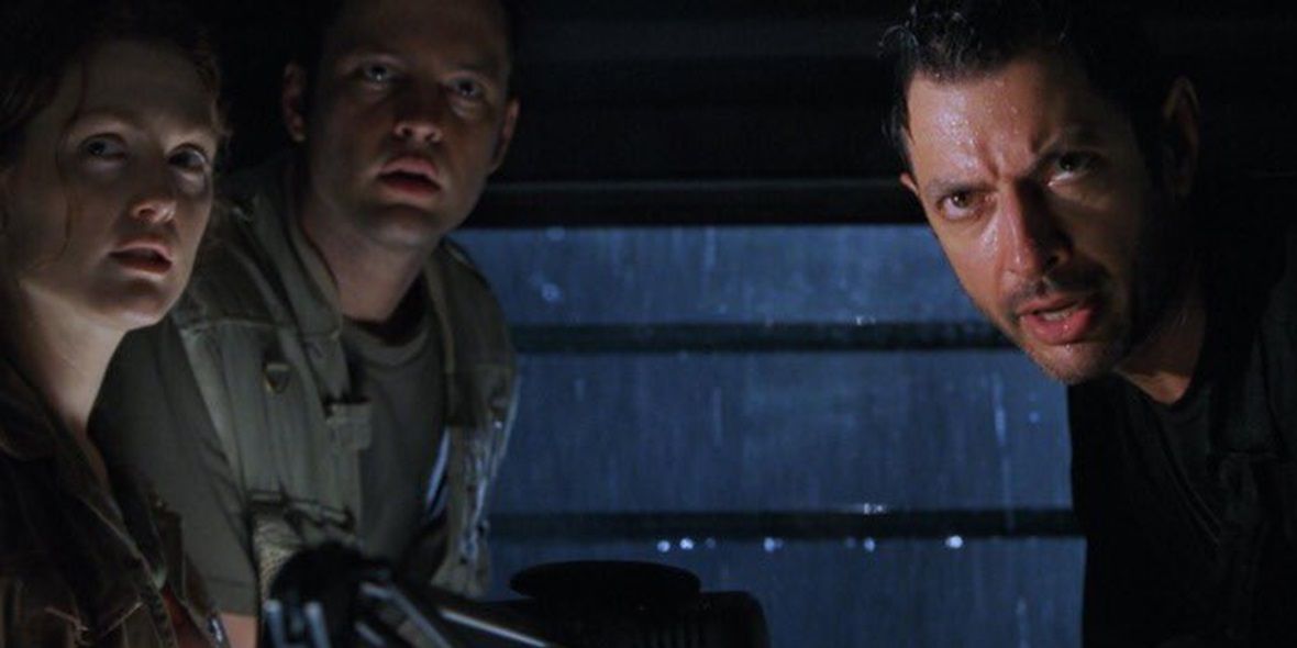 Jeff Goldblum, Vince Vaughn, and Julianne Moore in The Lost World Jurassic Park