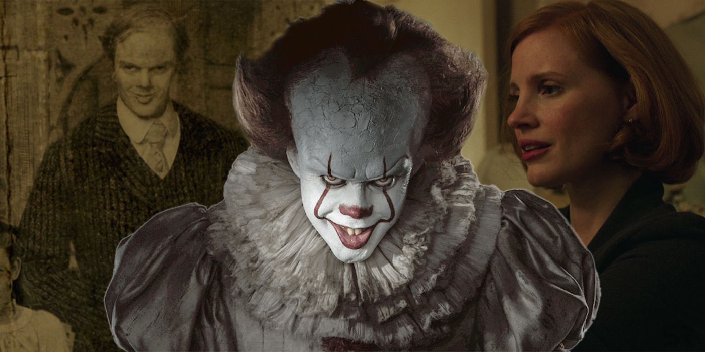 Jessica Chastain and Pennywise in It 2