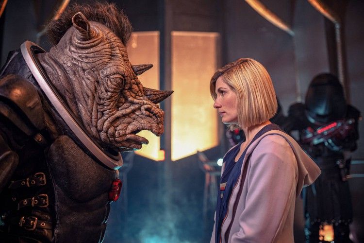 Jodie Whittaker as Thirteenth Doctor and Judoon in Doctor Who