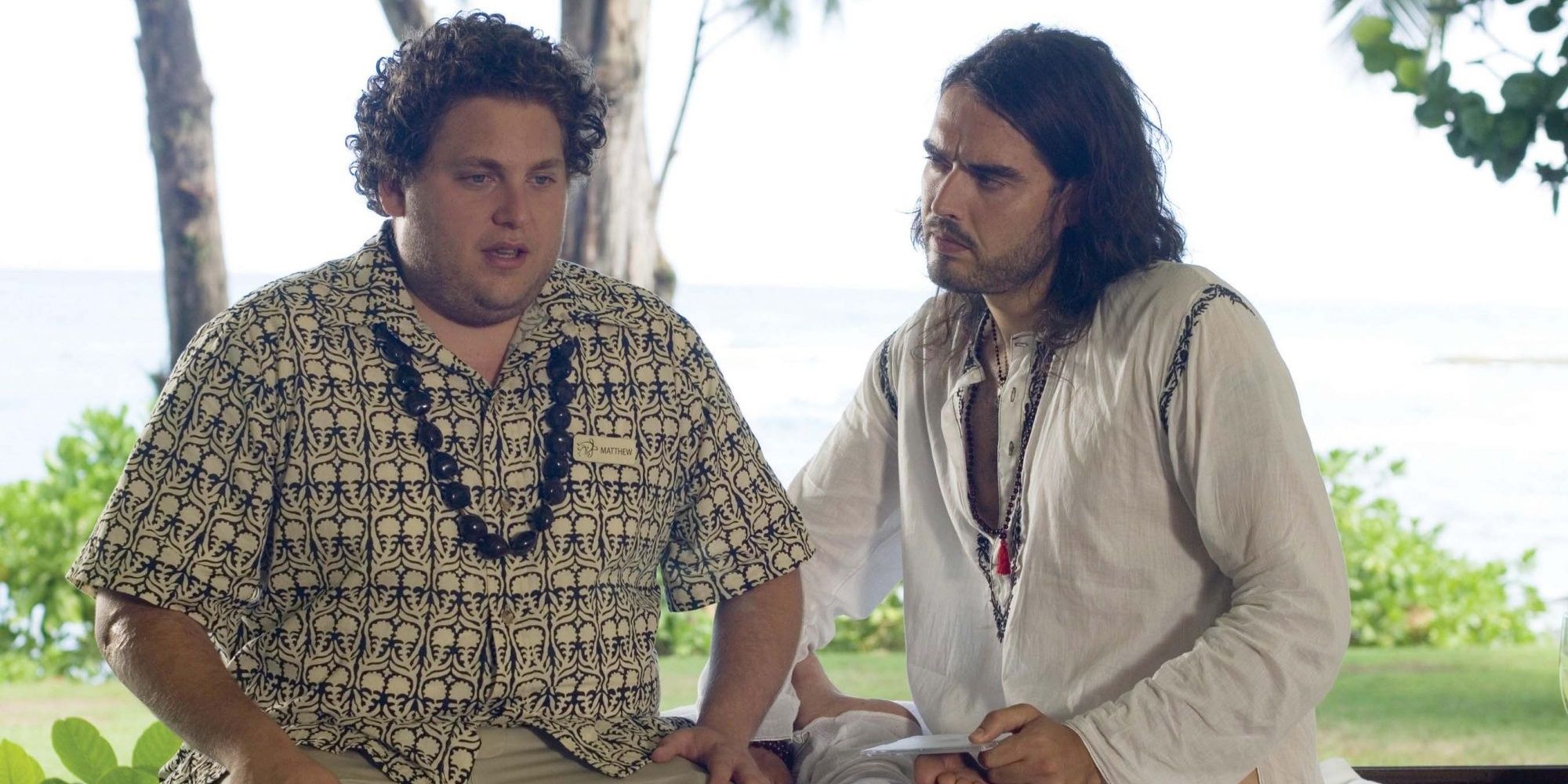 Jonah Hill and Russell Brand in Forgetting Sarah Marshall
