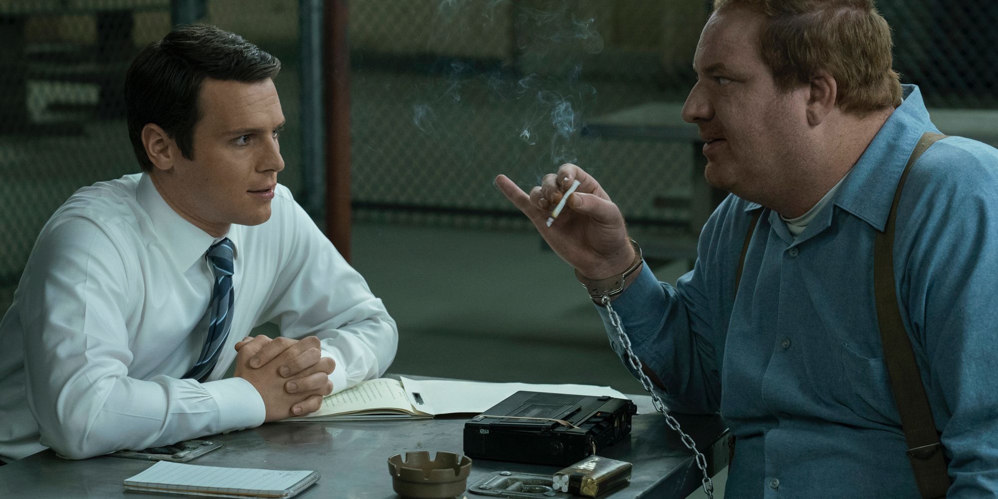Jonathan Groff and Happy Anderson in Mindhunter Season 1 Netflix