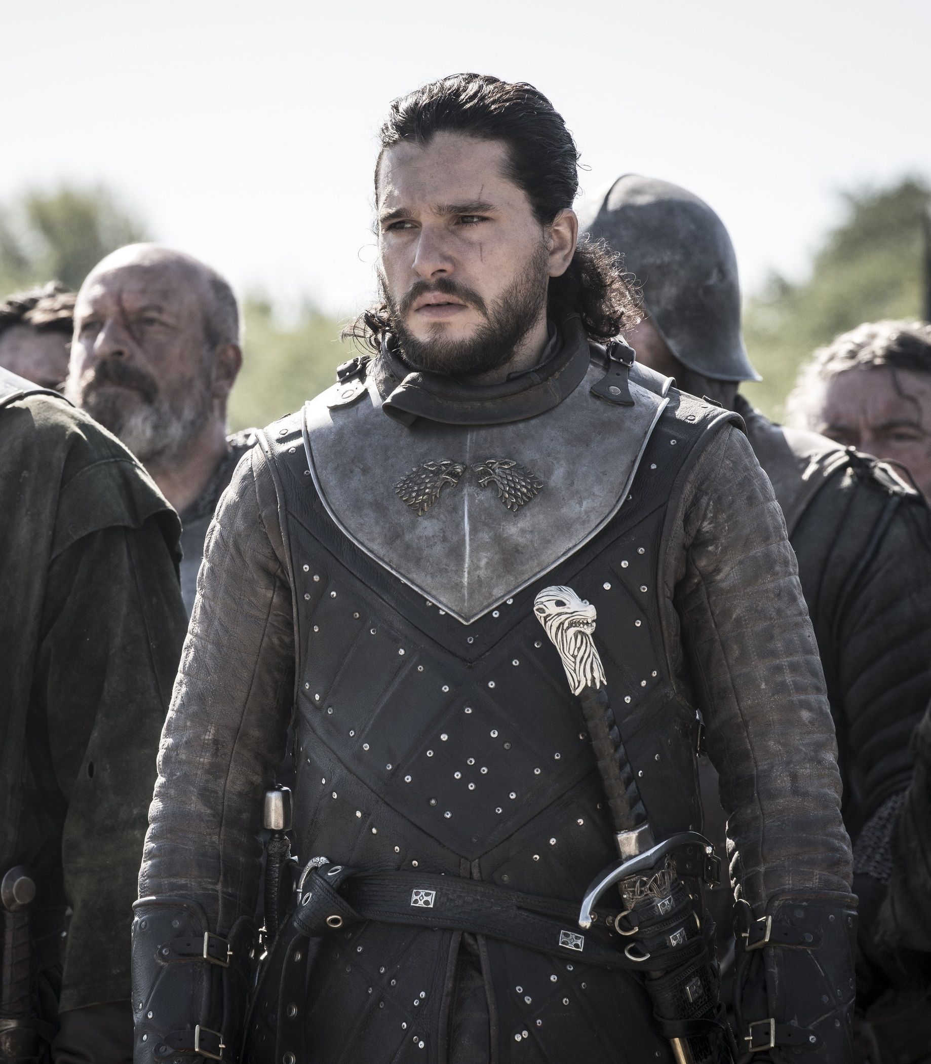 Kit Harrington as Jon Snow and Liam Cunningham as Davos Seaworth in Game of Thrones Vertical TLDR