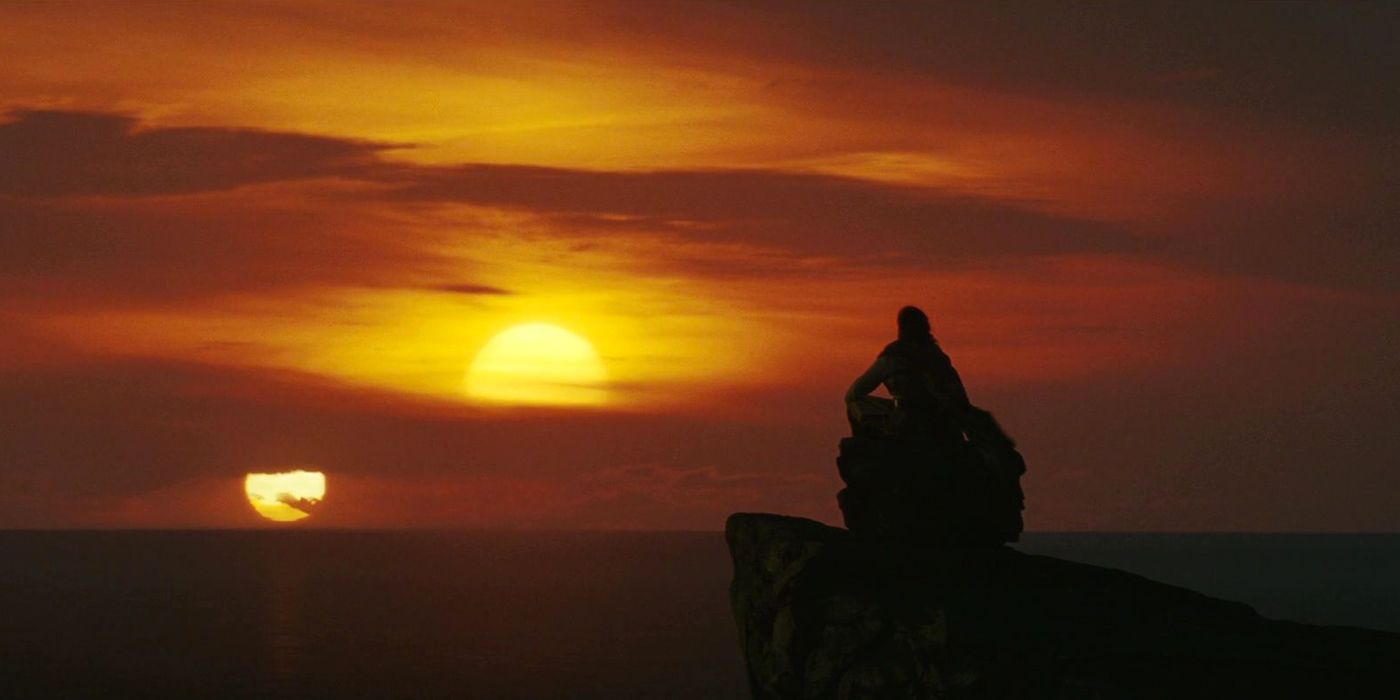 Luke Skywalker dan Twin Sunset di Star Wars The Last Jedi