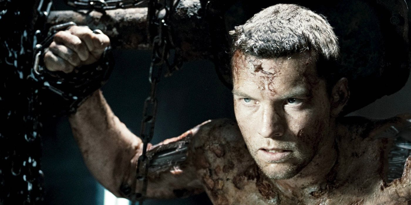 Marcus Wright chained up in Terminator Salvation