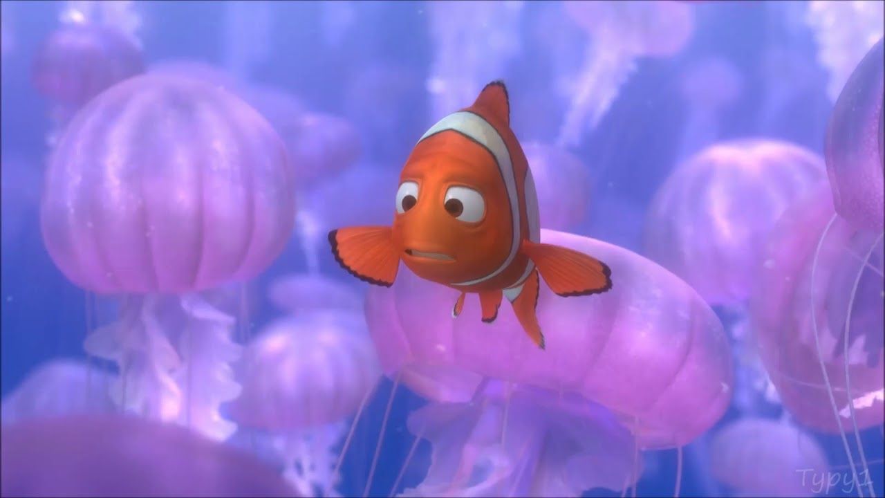 Marlin In Jellyfish Forest Finding Nemo