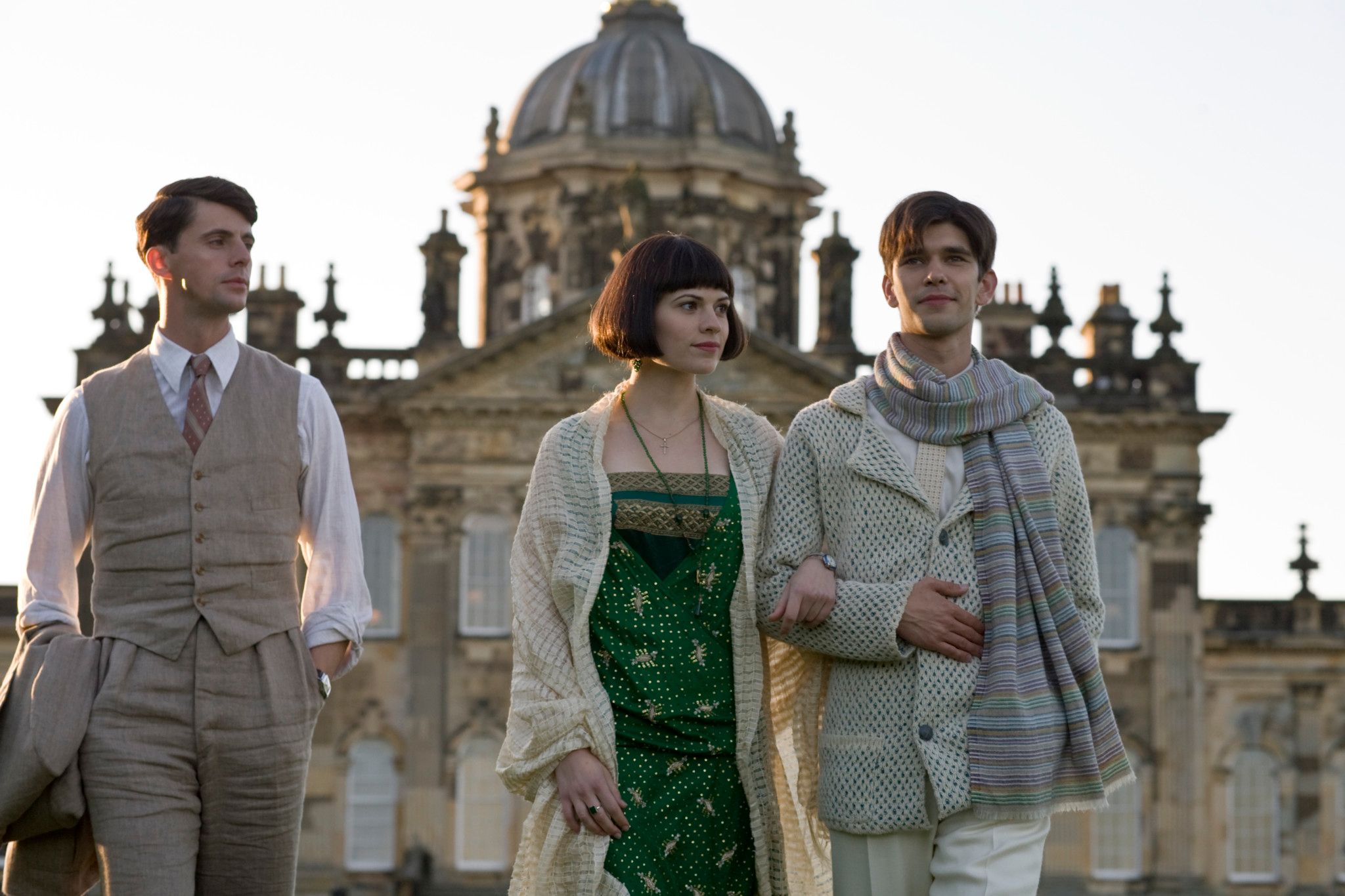 Matthew Goode Hayley Atwel and Ben Whishaw in Brideshead Revisited