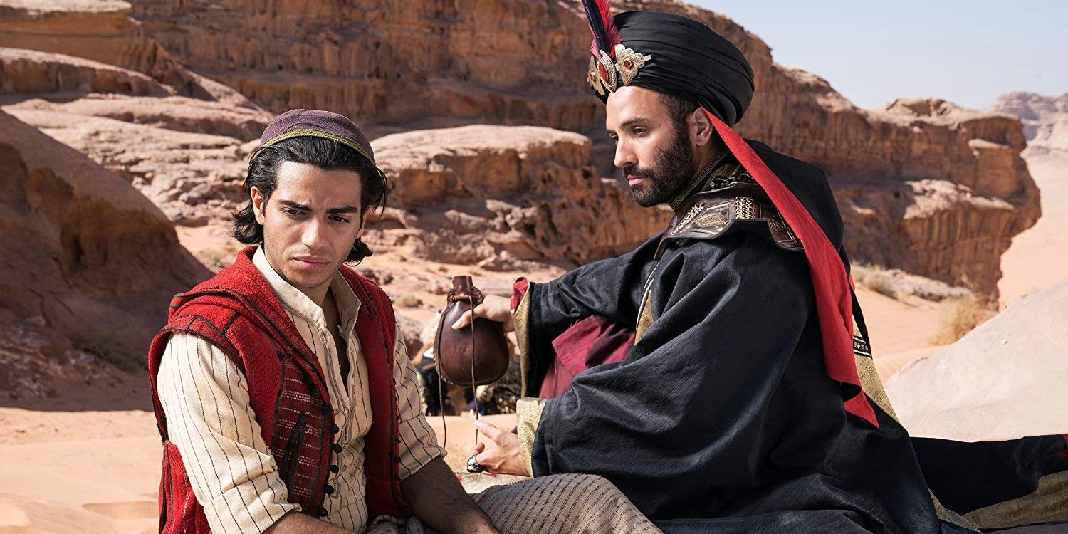 Mena Massoud and Marwan Kenzari from Aladdin 2019